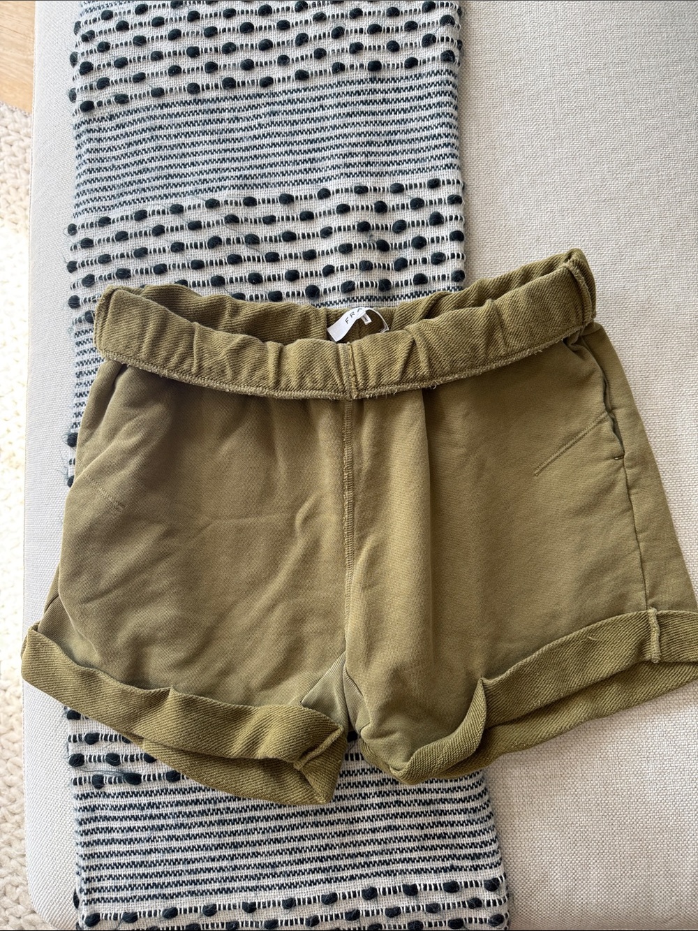 Frame Olive Green Lounge Shorts